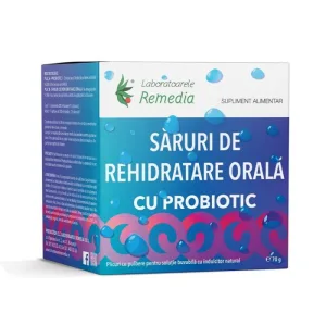 Săruri de rehidratare cu probiotic, 20 plicuri, Remedia