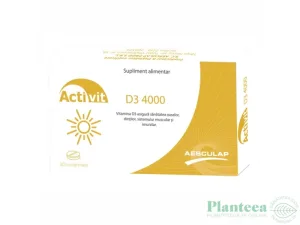 Vitamina D3 4000 UI Activit, 30 comprimate, Aesculap