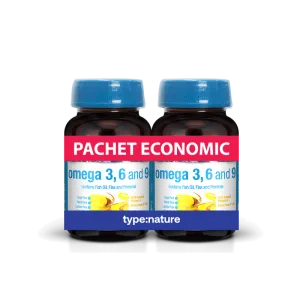 Omega 3 - 6 - 9 pachet economic 60 + 60 capsule gelatinoase