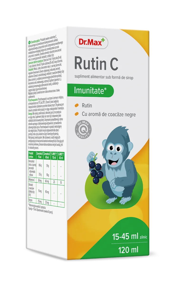 Dr. Max Rutin C Sirop, 120ml — preț și oferte