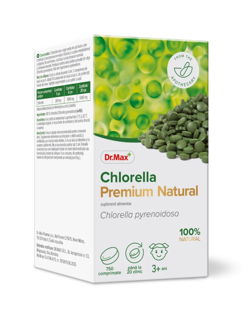 Dr. Max Chlorella Premium Natural, 750 comprimate — preț și oferte
