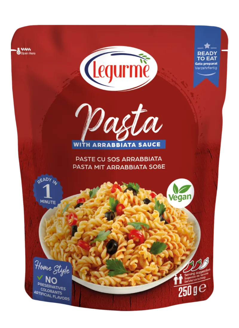 Paste cu sos Arrabiata, 250g, Legurme — preț și oferte