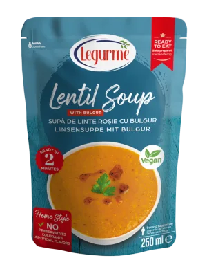 Supa de Linte Rosie cu Bulgur, 250g, Legurme