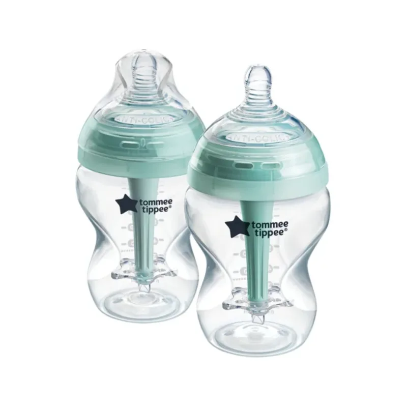 Set biberoane Advanced Anti-colici, cu autosterilizare, 0 luni+ Natural Start, 2*260ml, Tommee Tippee — preț și oferte