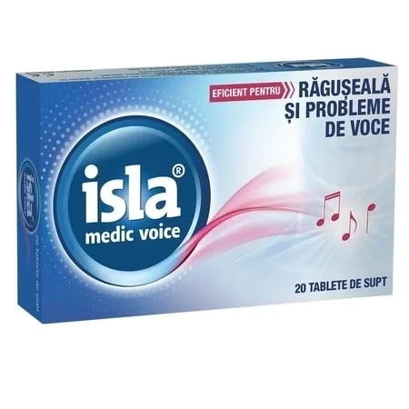 Isla Medic Voice cu aromă de cireșe, 20 tablete de supt, Engelhard — preț și oferte