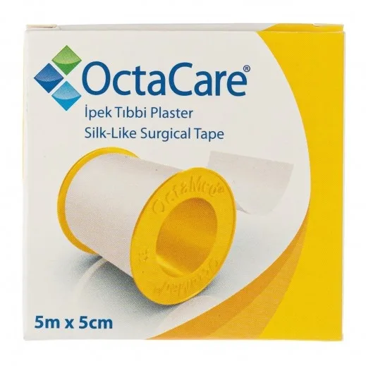 Bandă adezivă medicală pe suport de mătase, 5 cm x 5 m, OctaCare — preț și oferte