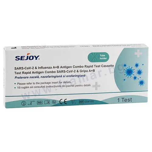 Test rapid antigen Combo Gripă A/B & COVID-19, 1 test, Sejoy — preț și oferte