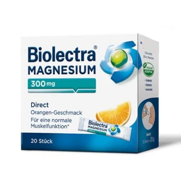 Biolectra Magneziu 300 mg Direct Orange, 20 plicuri, Hermes Arzneimittel — preț și oferte