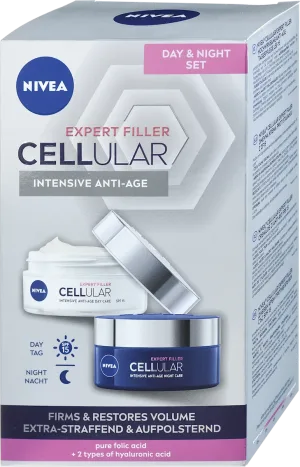 Set rutina anti-rid Cellular Firming Crema de zi 50ml + Crema de noapte 50ml, Nivea