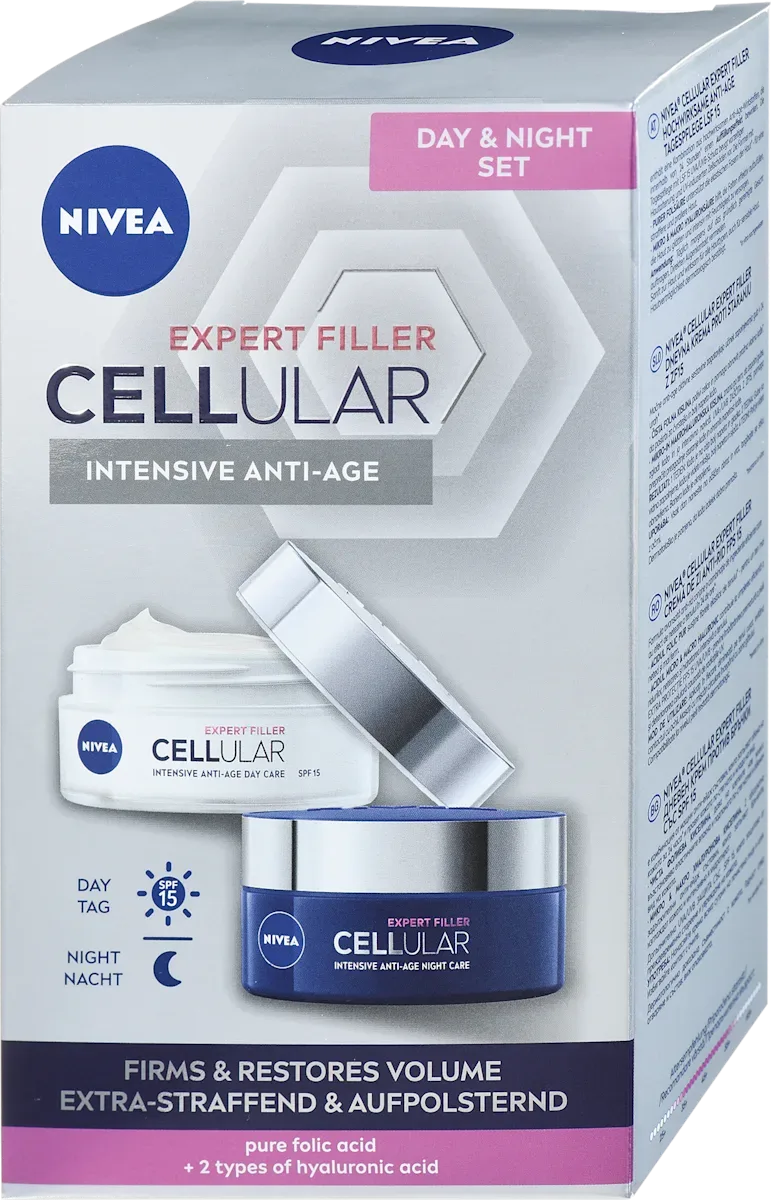 Set rutina anti-rid Cellular Firming Crema de zi 50ml + Crema de noapte 50ml, Nivea — preț și oferte