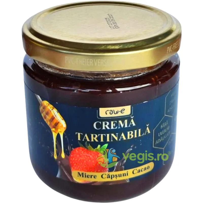 Crema Tartinabila cu Capsuni Rawe 220g — preț și oferte