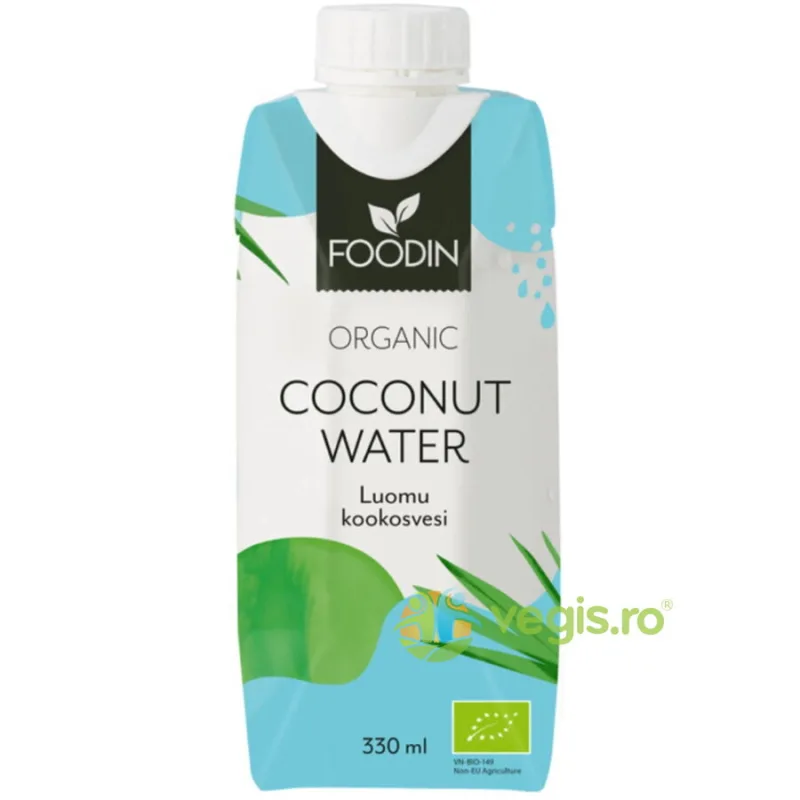 Apa de Cocos Naturala Ecologica/Bio 330ml FOODIN — preț și oferte