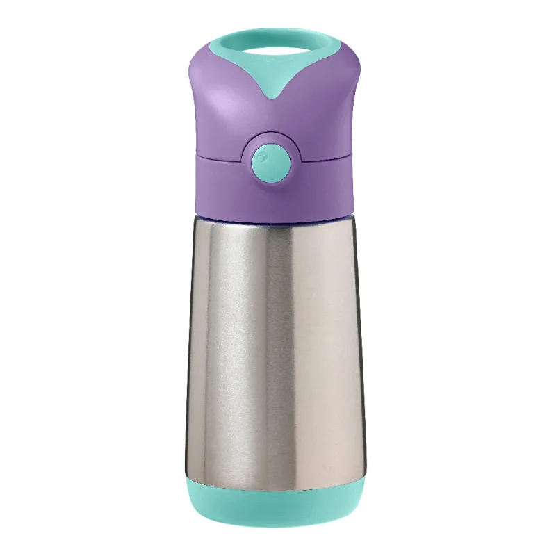 Cana termos cu pai, 12 luni+, Mov/Verde, 350 ml, B.Box — preț și oferte