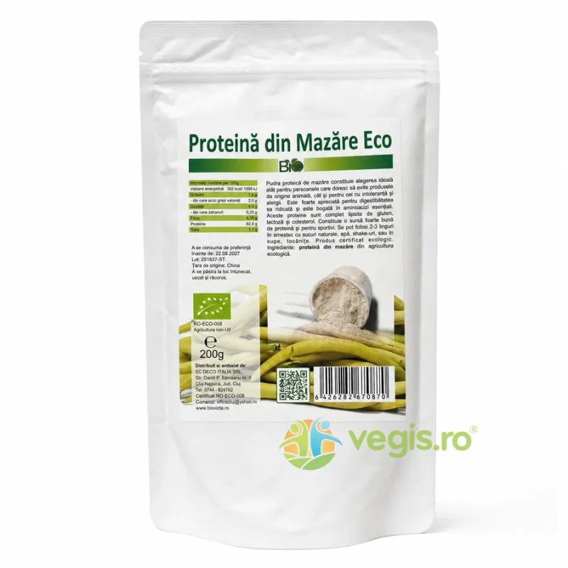 Proteina de Mazare Ecologica/Bio 200g Deco Italia — preț și oferte