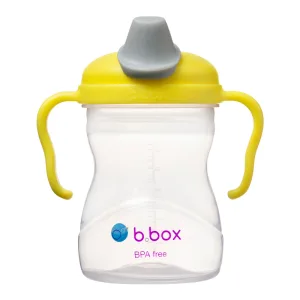 Cana de tranzitie cu cioc, +4l, Galben/Gri, 240 ml, B.box