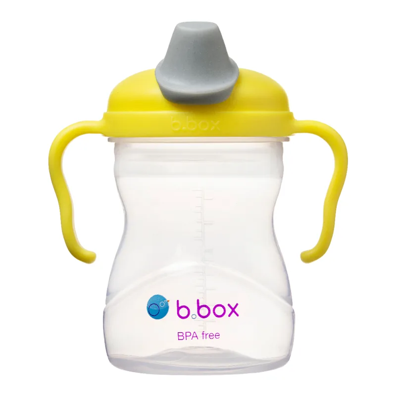 Cana de tranzitie cu cioc, +4l, Galben/Gri, 240 ml, B.box — preț și oferte