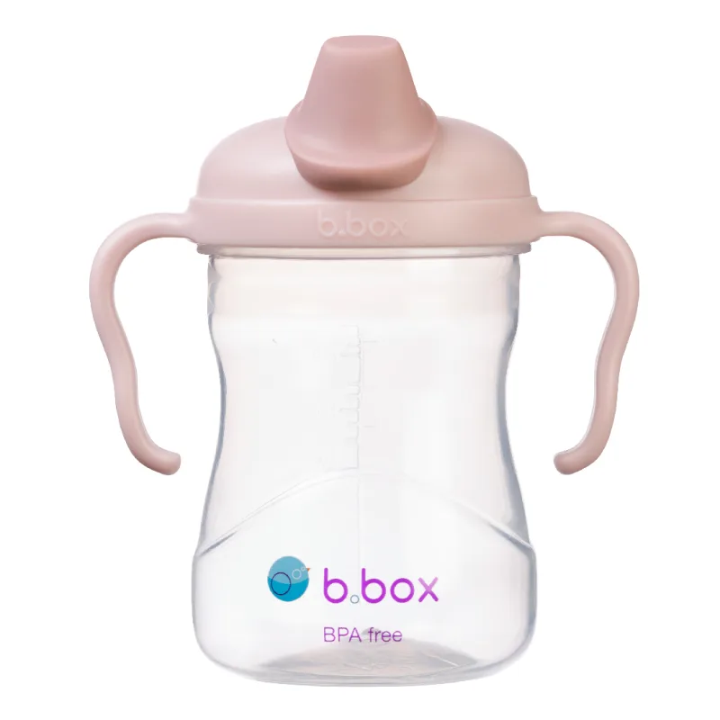 Cana de tranzitie cu cioc, +4l, Roz pudra, 240 ml, B.box — preț și oferte