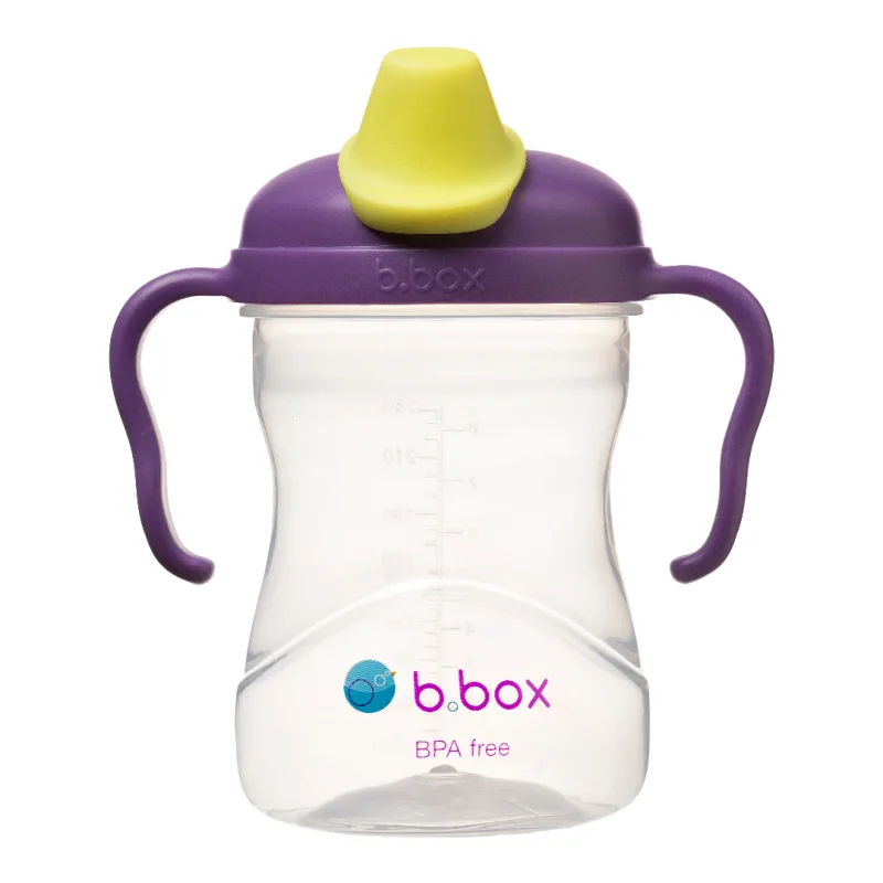 Cana de tranzitie cu cioc, +4l, Mov/Verde, 240 ml, B.box — preț și oferte
