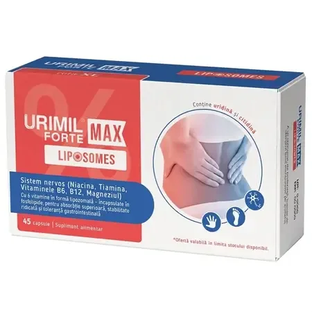 Urimil forte max liposomes 45 caps. la pret de 30 caps. NATURPHARMA — preț și oferte