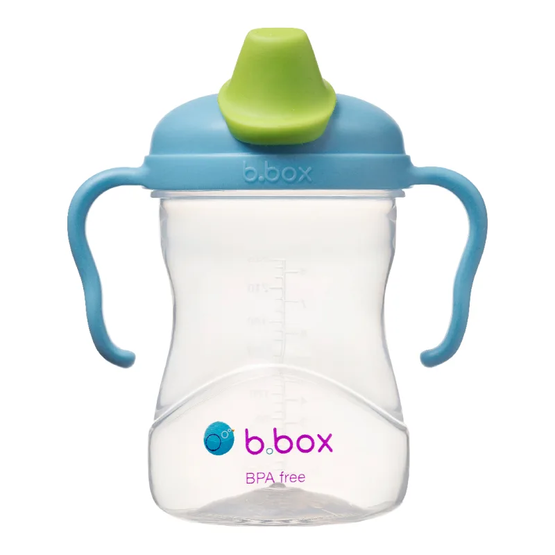 Cana de tranzitie cu cioc, +4l, Albastru/Verde, 240 ml, B.box — preț și oferte