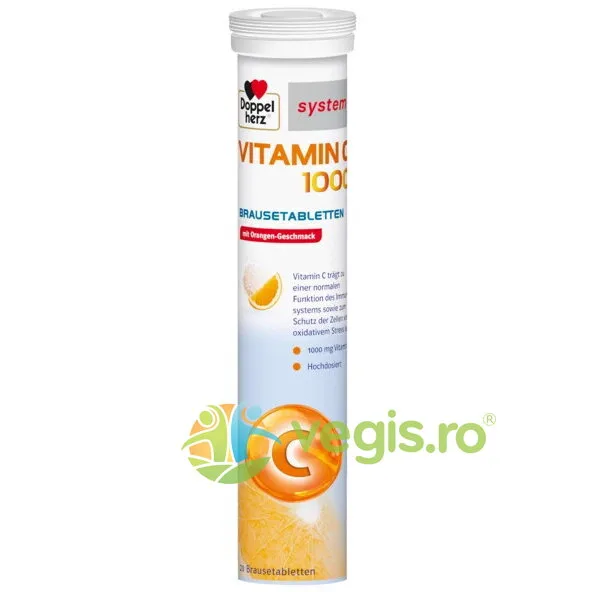 Vitamina C 20 tablete efervescente DOPPELHERZ — preț și oferte