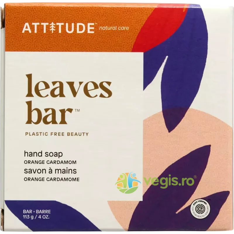 Sapun Solid de Maini Orange Cardamom 113 g ATTITUDE — preț și oferte