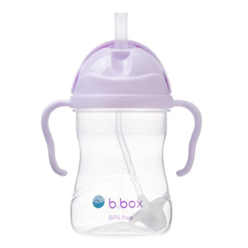 Cana cu pai, 6 luni+, Mov, 240 ml, B.Box — preț și oferte