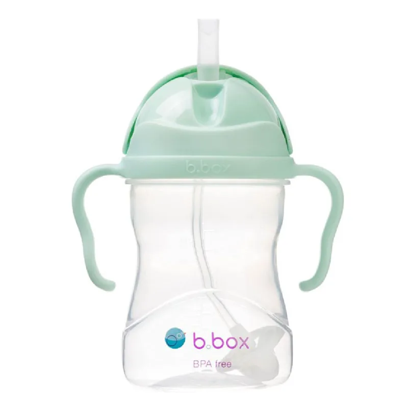 Cana cu pai, 6 luni+, Verde Fistic, 240 ml, B.Box — preț și oferte