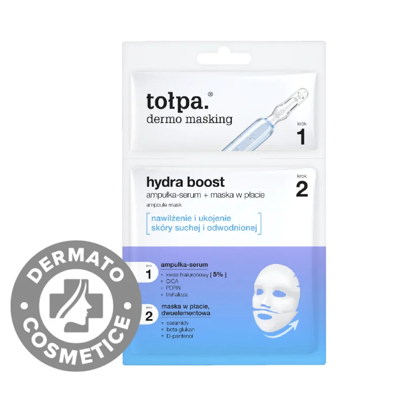 Masca tip servetel in 2 pasi cu ser Hydra Boost Dermo Masking, 1 bucata, Tolpa — preț și oferte