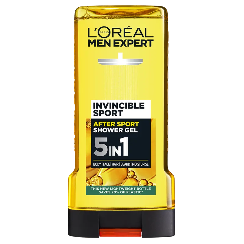 Gel de dus revitalizant pentru corp fata si barba, 300ml, L'oreal Men Expert — preț și oferte