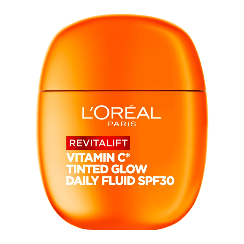 Fluid colorat cu factor de protectie solara SPF30 Revitalift Vitamin C Tinted Glow, 40ml, L'Oreal Paris — preț și oferte
