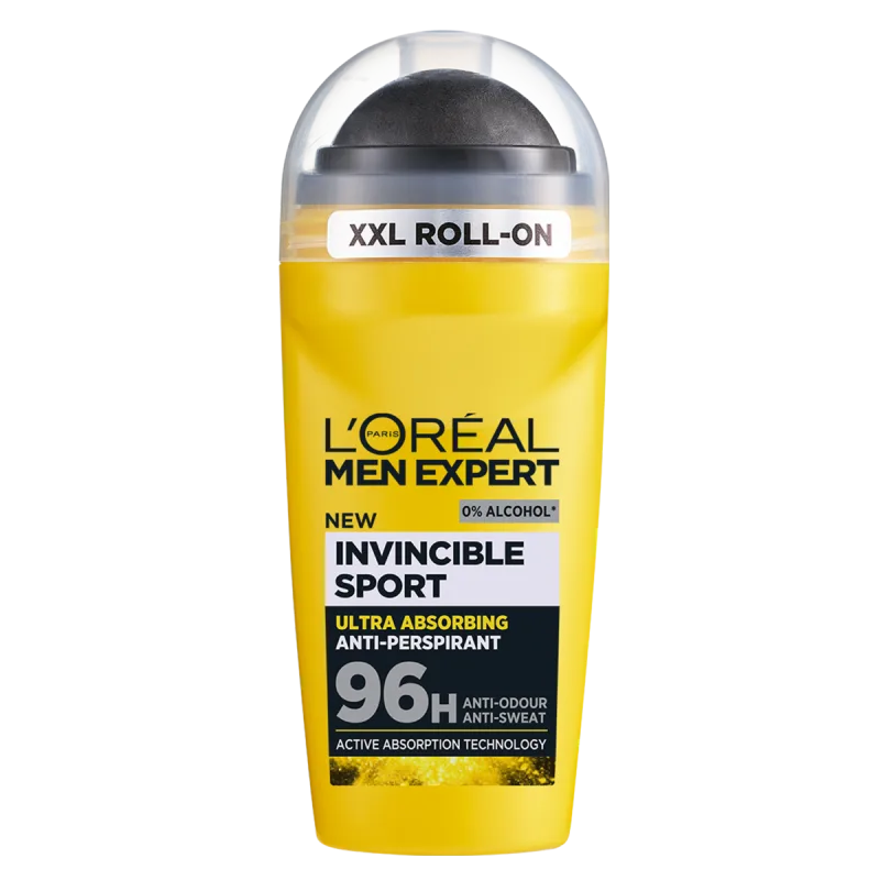 Antiperspirant roll-on fara alcool Invincible Sport, 50ml, L'oreal Men Expert — preț și oferte