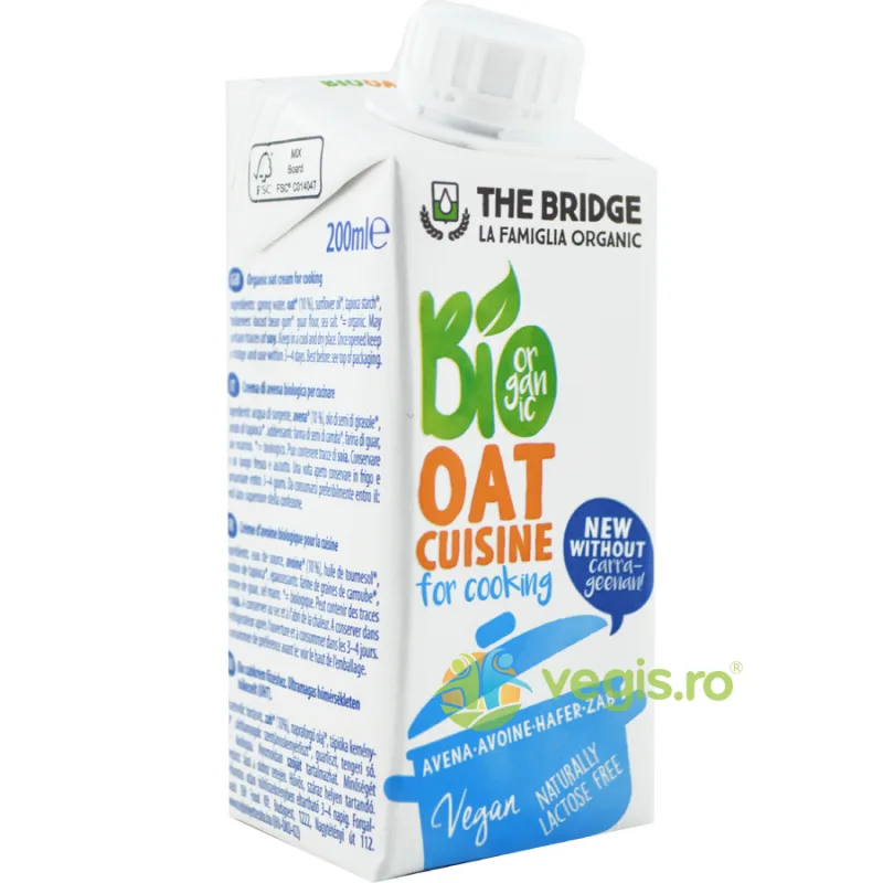 Crema Vegetala din Ovaz pentru Gatit Ecologica/Bio 200ml — preț și oferte