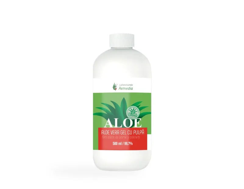 Gel natural de Aloe Vera, 500 ml, Laboratoarele Remedia — preț și oferte