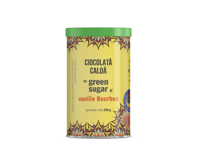 Ciocolată caldă cu aromă de vanilie bourbon și Green Sugar, 250 g, Laboratoarele Remedia — preț și oferte