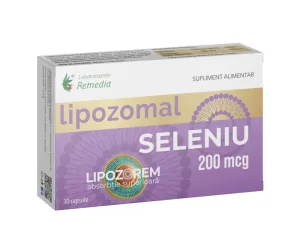 Seleniu Lipozomal 200 mcg, 30 capsule, Laboratoarele Remedia