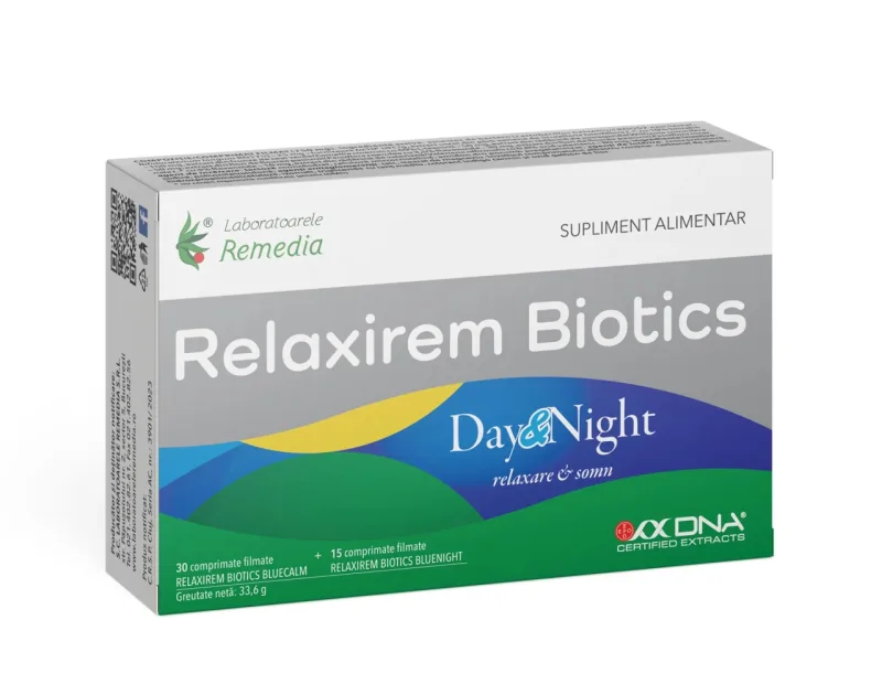 Relaxirem Biotics Day&Night, 45 comprimate, Laboratoarele Remedia — preț și oferte