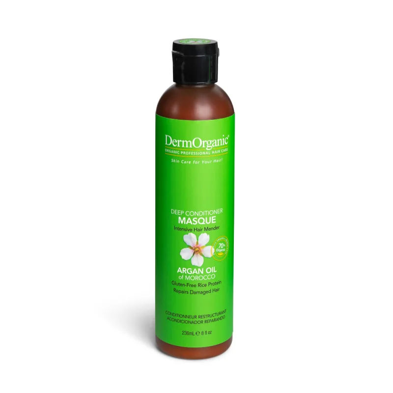 Masca profesionala de reparare intensiva cu keratina si ulei de argan, 236ml, DermOrganic — preț și oferte