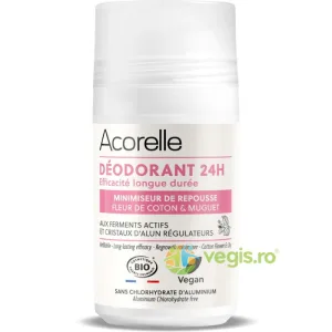 Deodorant Roll-On Bio cu Efect de Reducere a Cresterii parului, Eficienta 24h, Parfum 100% Natural