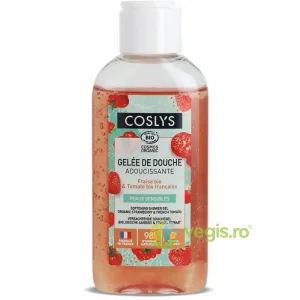 Gel de Dus Calmant Travel Size cu Capsuni si Rosii Bio 75ml