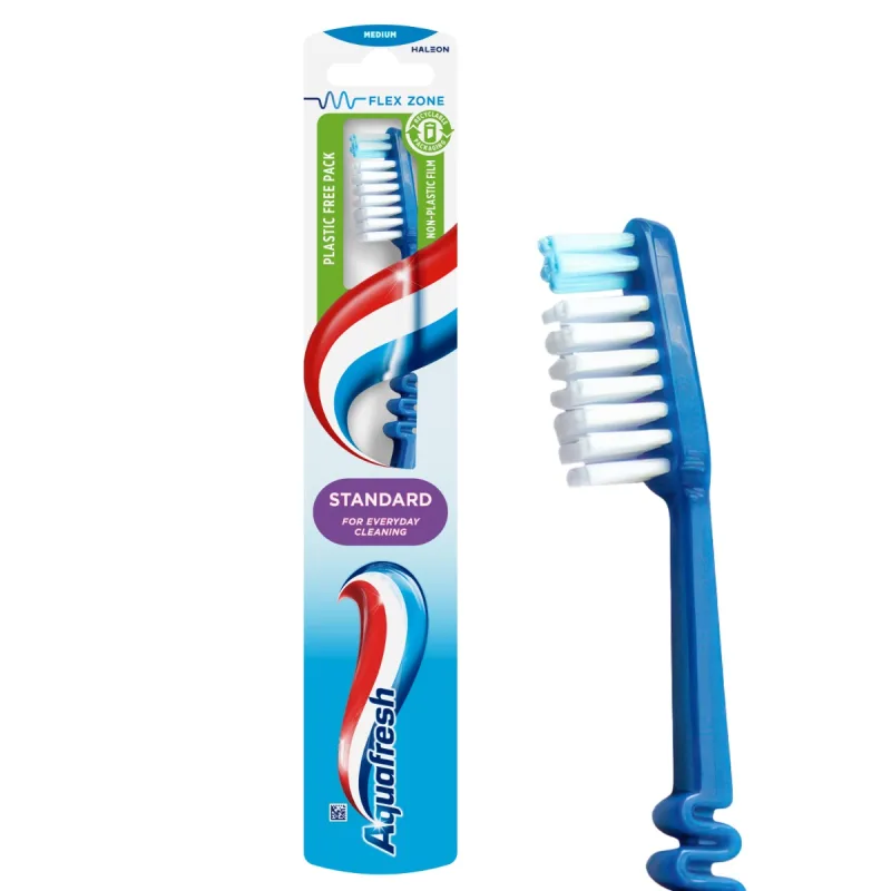 Periuta de dinti Standard Medium, 1 bucata, Aquafresh — preț și oferte
