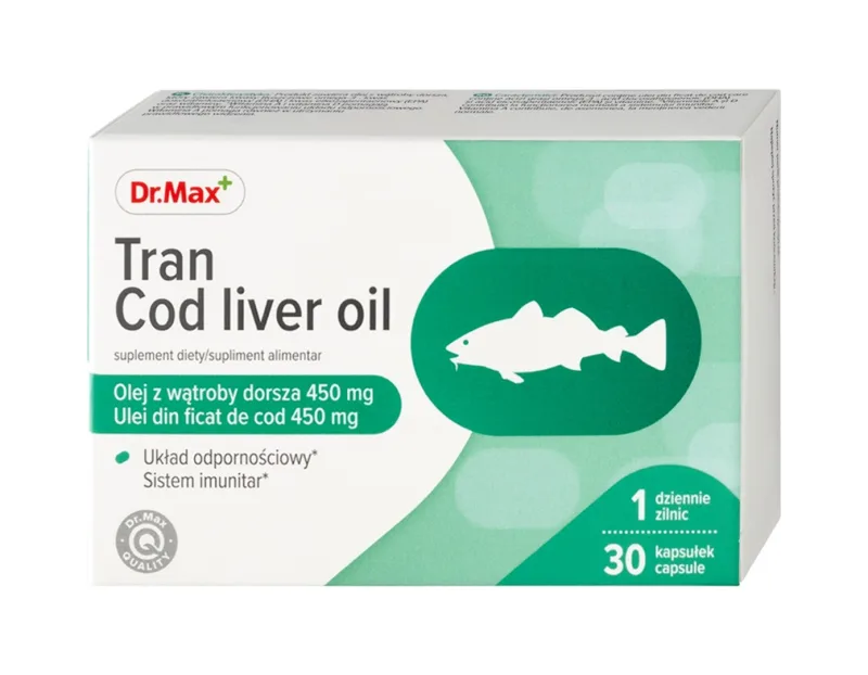 Dr. Max Ulei din ficat de cod, 30 capsule — preț și oferte