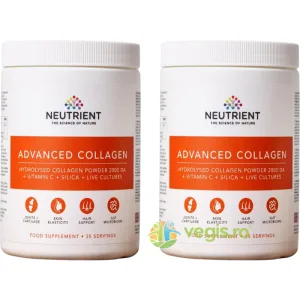 Pachet Advanced Collagen Powder 350g + 350g