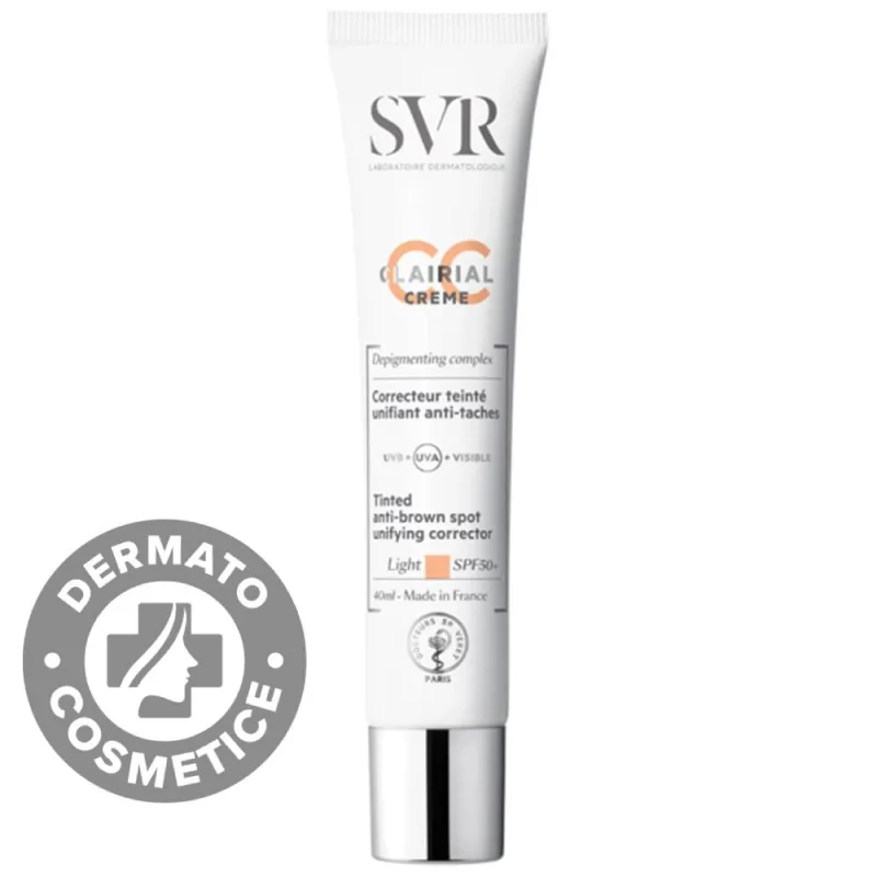 Crema corectoare CC SPF50+ Light Clairial, 40ml, SVR — preț și oferte