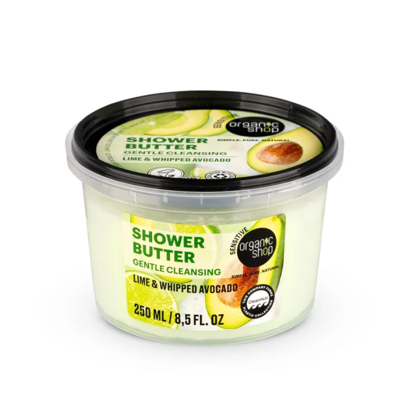Ulei de dus Lime & Whipped Avocado, 250ml, Organic Shop — preț și oferte