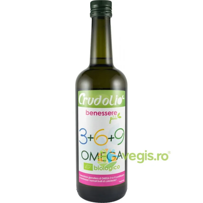 Ulei Omega 3-6-9 Crudolio Ecologic/Bio 750ml JOE&CO — preț și oferte