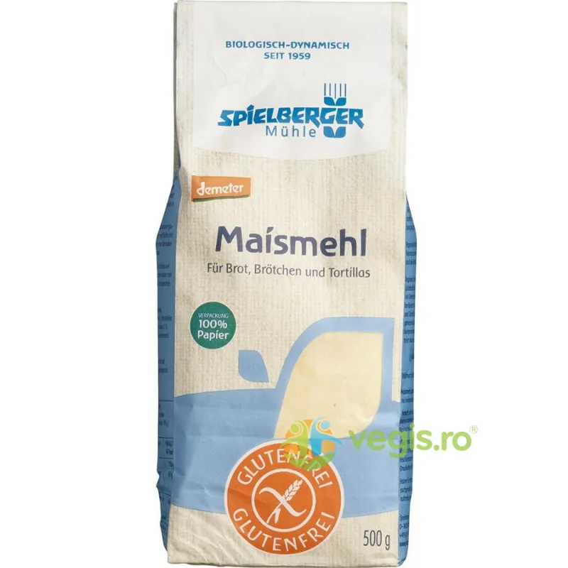 Faina de Porumb fara Gluten Demeter Ecologica/Bio 500g SPIELBERGER — preț și oferte