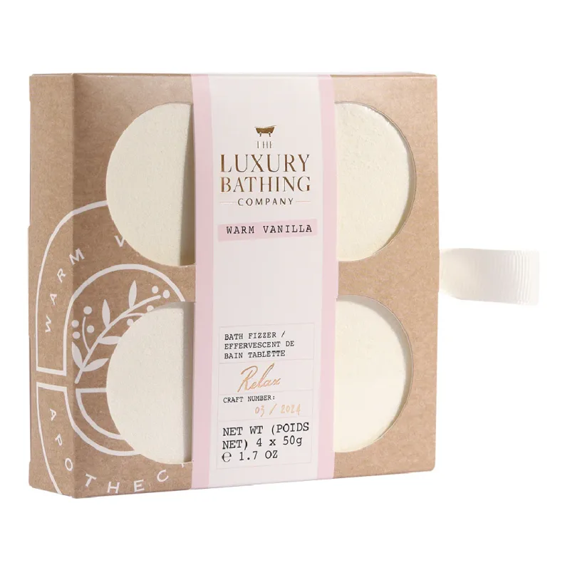 Set Cadou Relax, Warm Vanilla, Bile de Baie, 4*50 g, The Luxury Bathing Company — preț și oferte