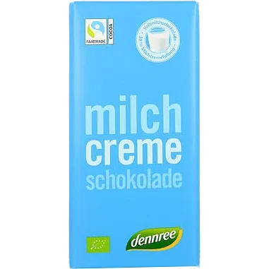 Ciocolata cu Lapte si Crema de Lapte Ecologica/Bio 100g Dennree — preț și oferte