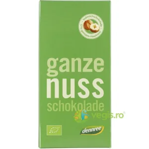 Ciocolata cu Lapte si Alune Intregi Ecologica/Bio 100g